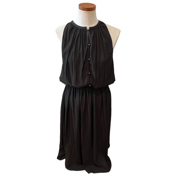 Ramy Brook Revolve Beatrice Ruched Waist Maxi Dress Black M - Picture 1 of 8